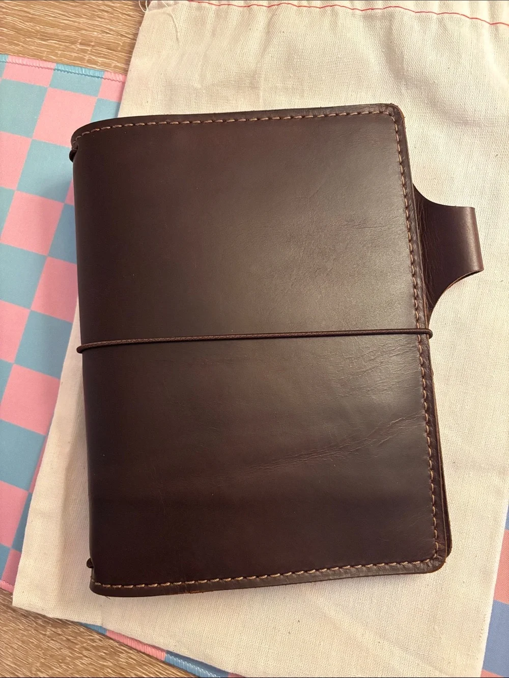 Chic Sparrow B6 Size Bella Cascade Leather Traveler's Notebook Planner Cover